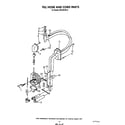 KitchenAid KPDC610S3 fill hose and cord diagram