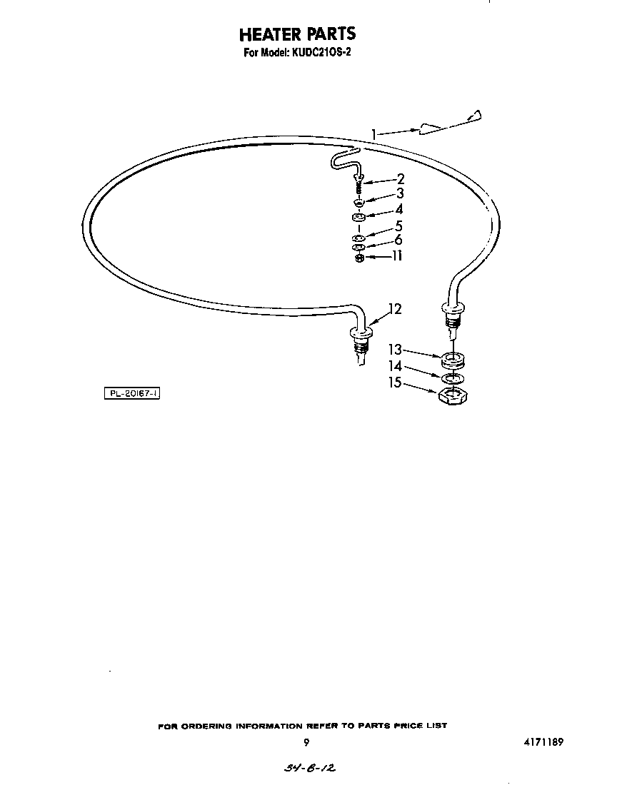 KitchenAid KUDC210S2 heater diagram