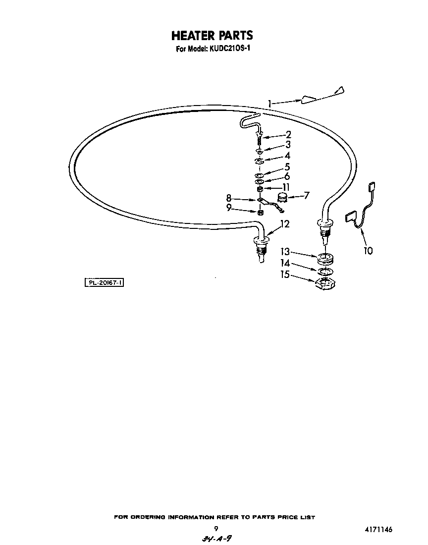KitchenAid KUDC210S1 heater diagram