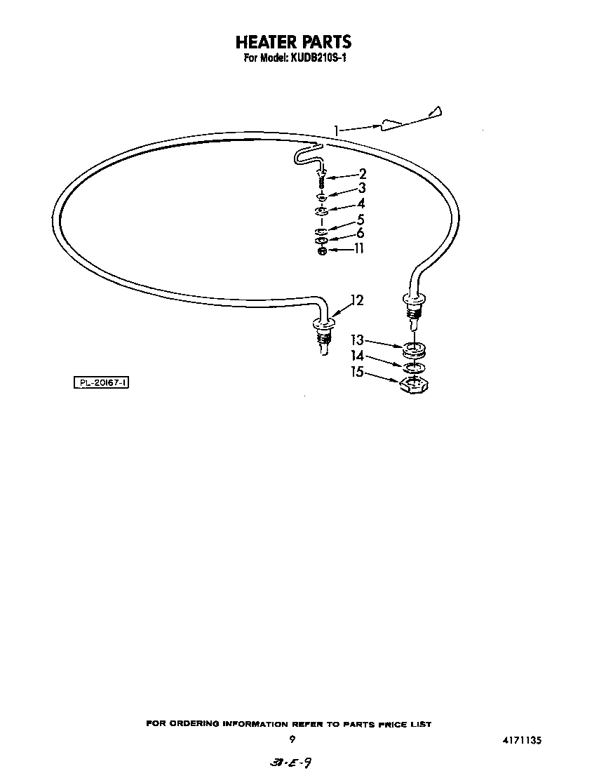 KitchenAid KUDB210S1 heater diagram