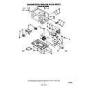 Whirlpool MS1600XW0 magnetron and air flow diagram