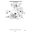 Whirlpool MW1500XW0 magnetron and air flow diagram