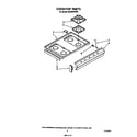 Whirlpool SE950PERW0 cook top diagram