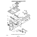 Whirlpool SF3300ERW0 cooktop and manifold diagram
