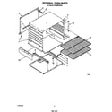 Whirlpool SF330PERW0 internal oven diagram