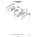 Whirlpool SF310PSRW0 backguard diagram