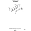 Whirlpool SF300BSRW0 backguard diagram