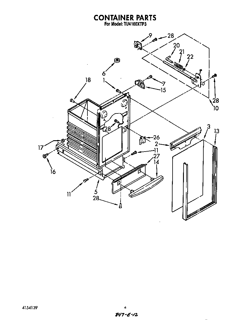 Whirlpool TU4100XTP3 container diagram