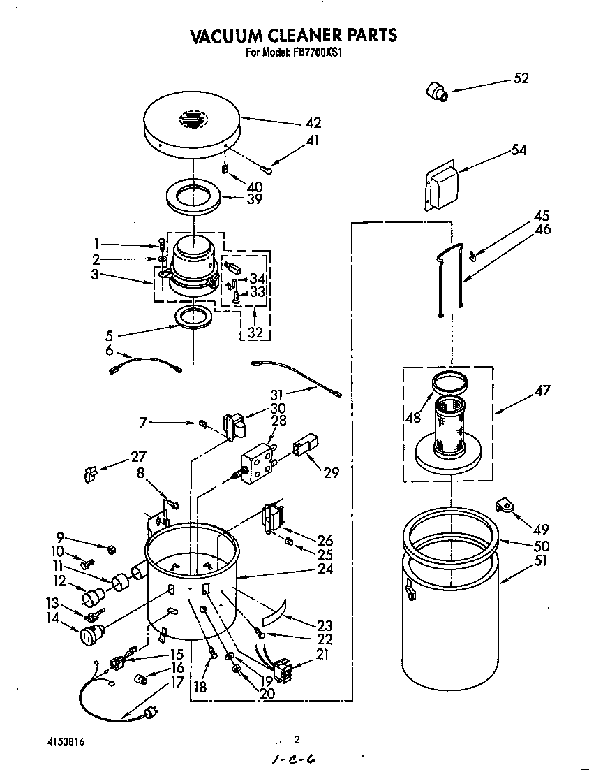 Whirlpool FB7700XS1 unit parts diagram