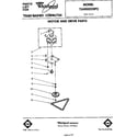 Whirlpool TU4000XRP2 motor and drive diagram