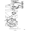 Whirlpool LA5500XPW4 machine base diagram