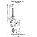 Whirlpool LA5500XPW4 brake and drive tube diagram