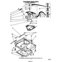 Whirlpool LA5500XPW0 machine base diagram