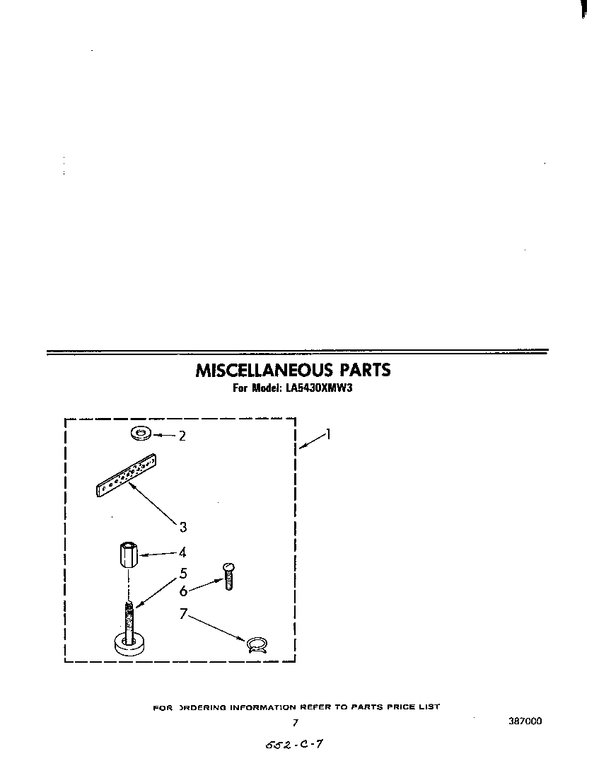 Whirlpool LA5430XPW0 miscellaneous diagram