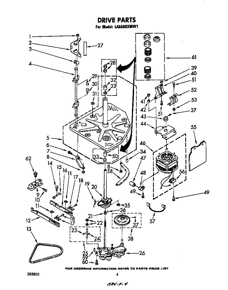 Whirlpool LA5580XMW1 drive diagram
