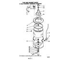 Whirlpool CA2000XMW0 tub and basket diagram