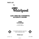 Whirlpool 9CFA2000W6 front cover diagram
