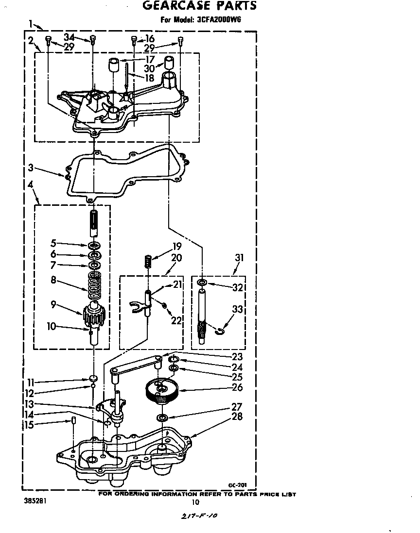 Whirlpool CFA2000W6 ^model:  3cfa2000w6 diagram