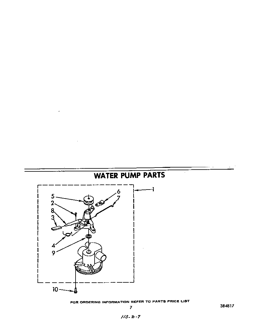 Whirlpool LC4900XMW0 water pump diagram