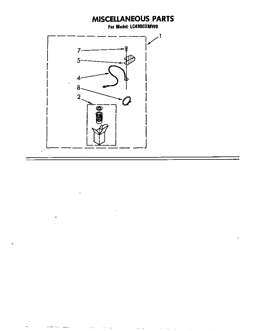 Whirlpool LC4900XMW0 miscellaneous diagram