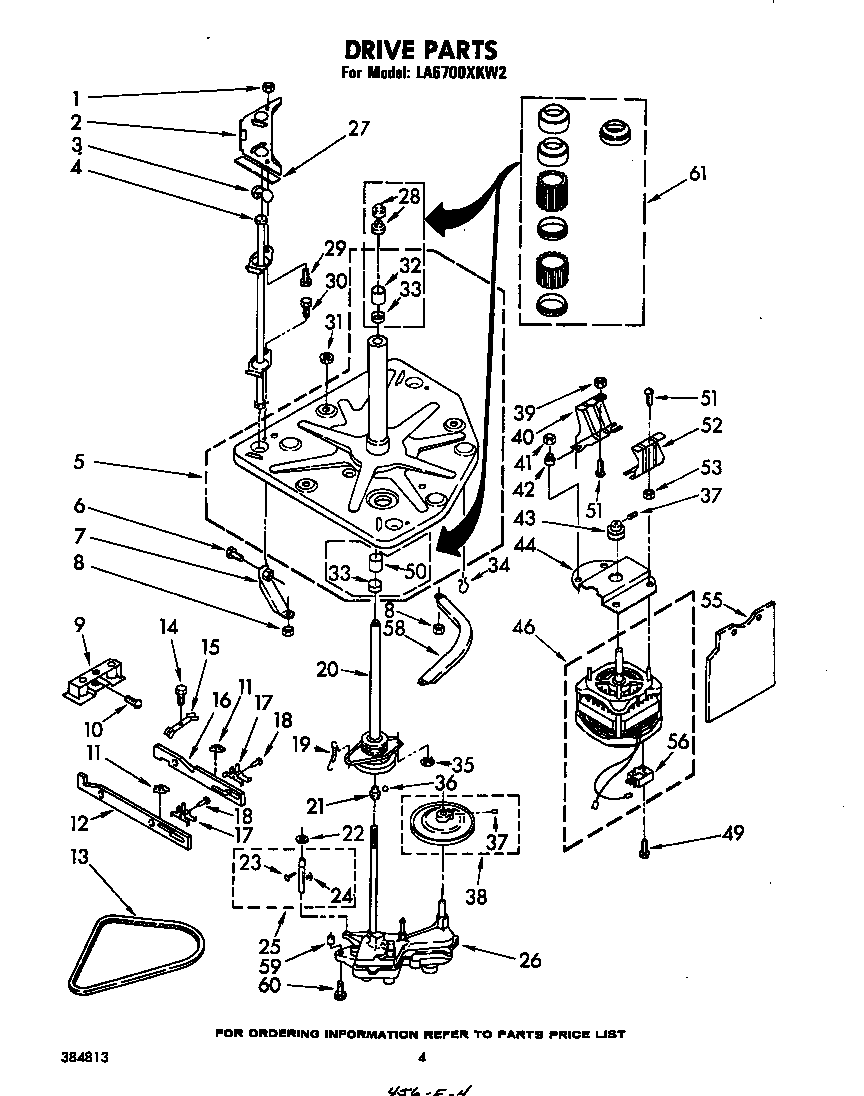Whirlpool LA6700XKW2 drive diagram
