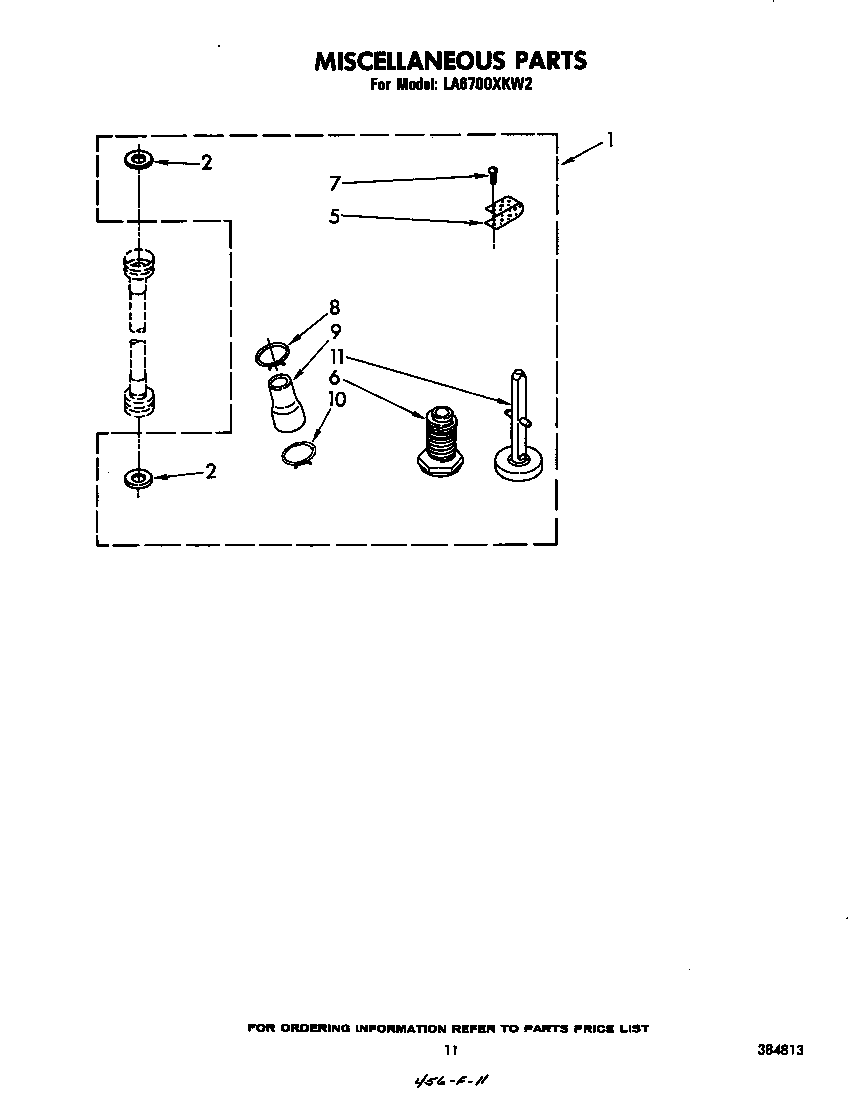 Whirlpool LA6700XKW2 miscellaneous diagram