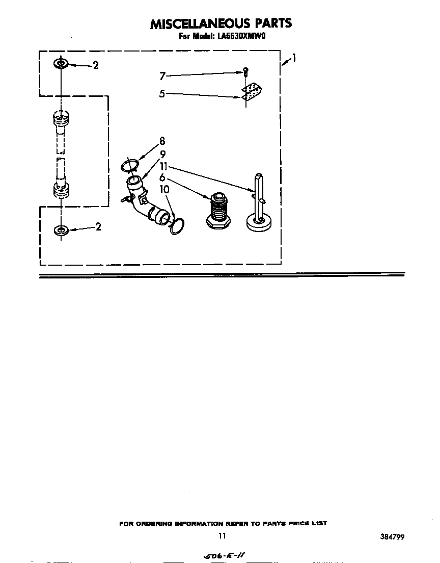 Whirlpool LA5530XMW0 miscellaneous diagram