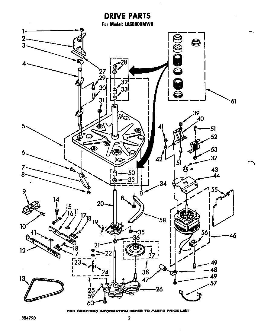 Whirlpool LA6800XMW0 drive diagram