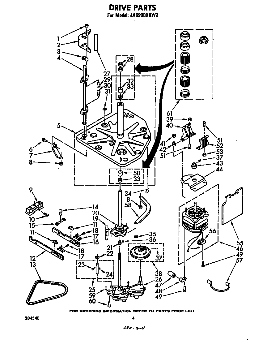 Whirlpool LA6900XKW2 drive diagram
