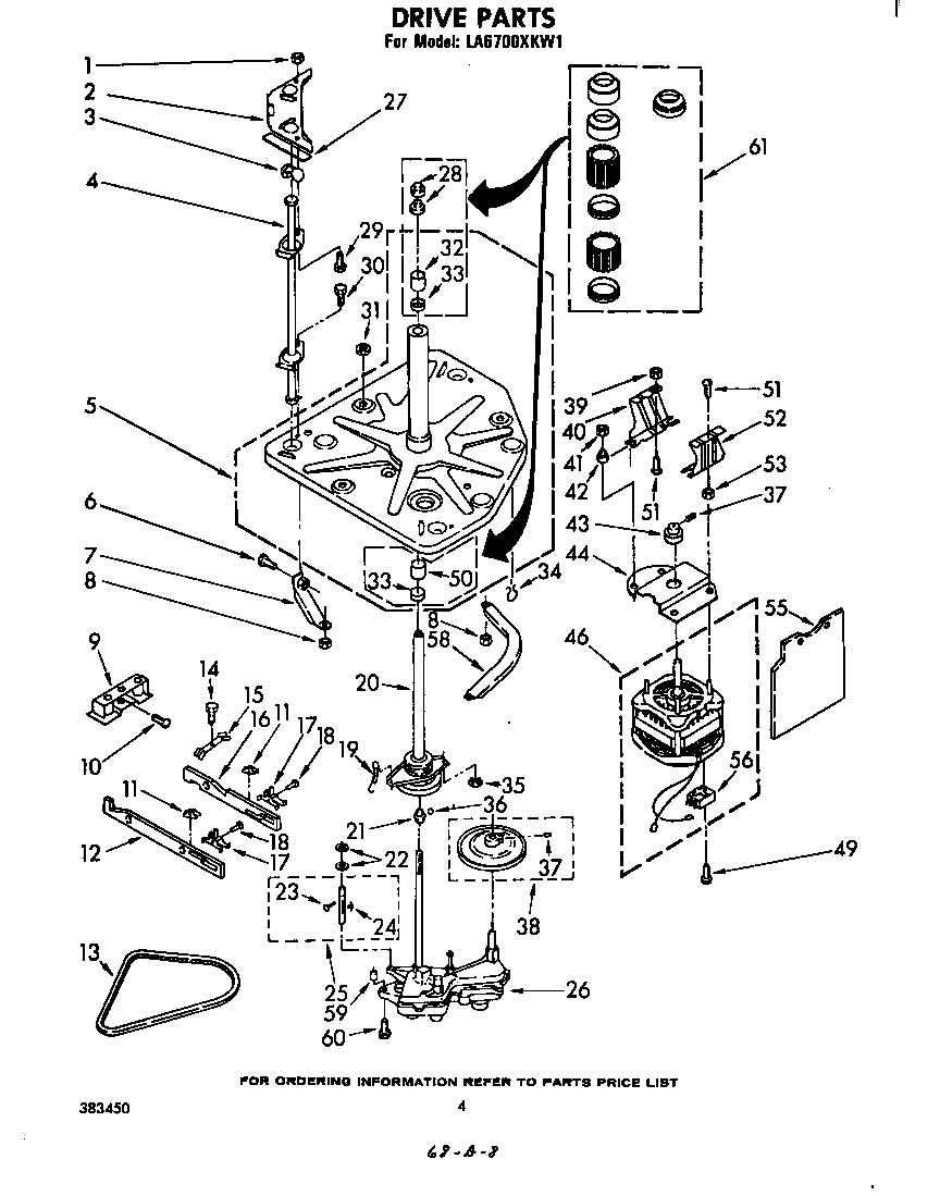 Whirlpool LA6700XKW1 drive diagram