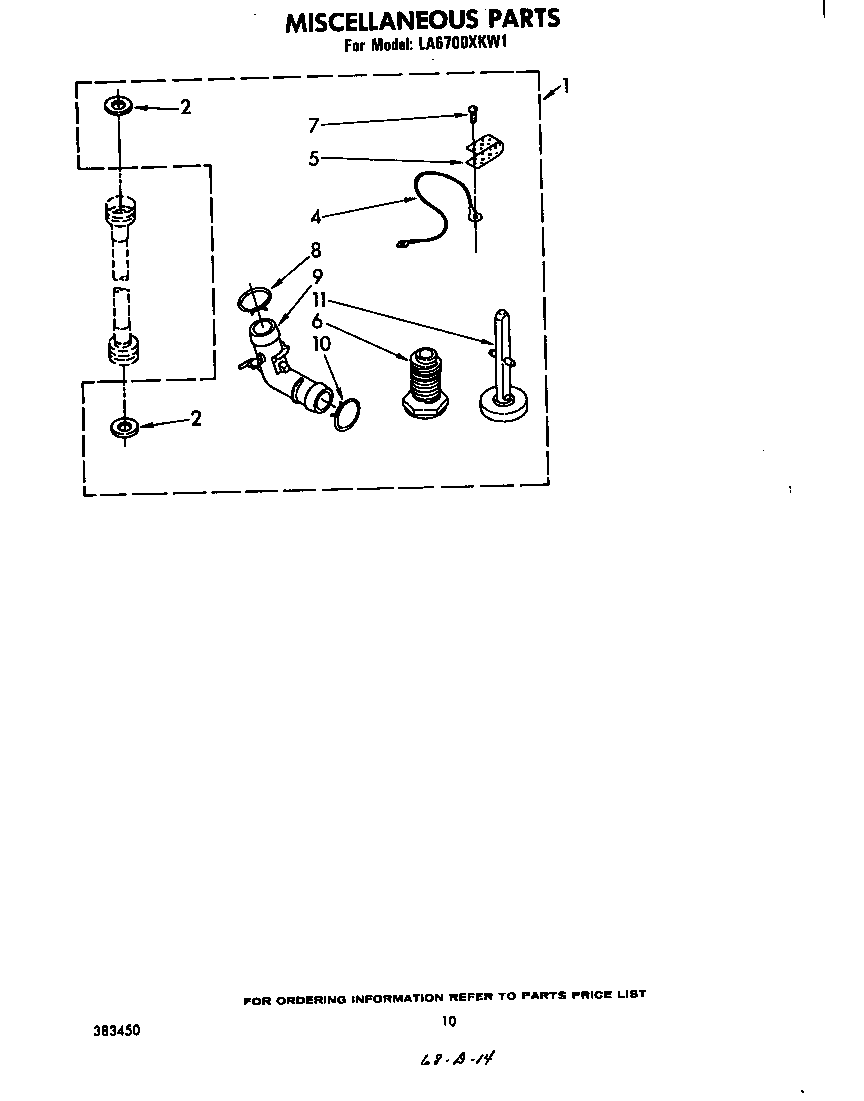 Whirlpool LA6700XKW1 miscellaneous diagram
