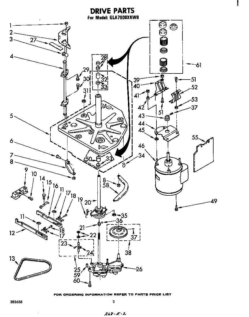 Whirlpool GLA7900XKW0 drive diagram