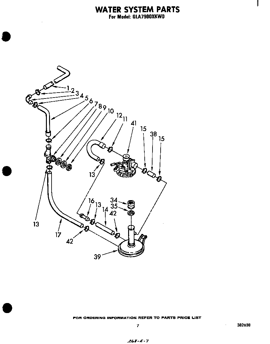 Whirlpool GLA7900XKW0 water system diagram
