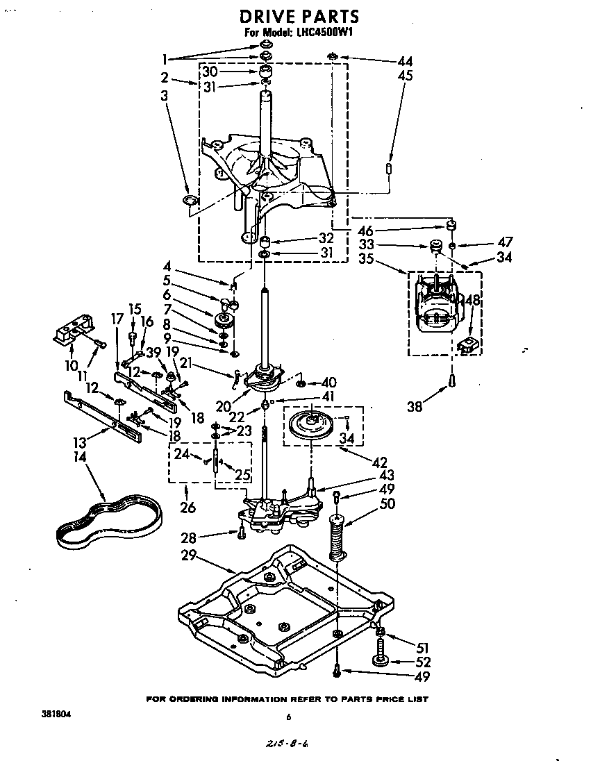 Whirlpool LHC4500W1 drive diagram