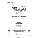 Whirlpool LA5000XPW0 front cover diagram