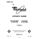 Whirlpool LA7005XPW0 front cover diagram