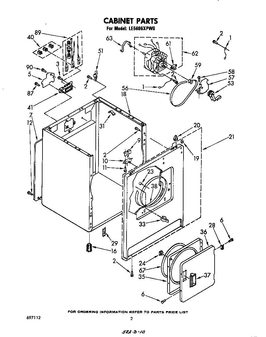 Whirlpool LE5605XPW0 null diagram