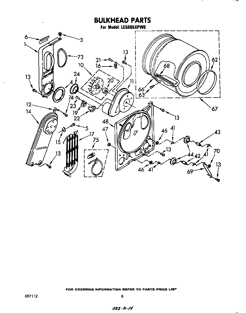 Whirlpool LE5605XPW0 null diagram