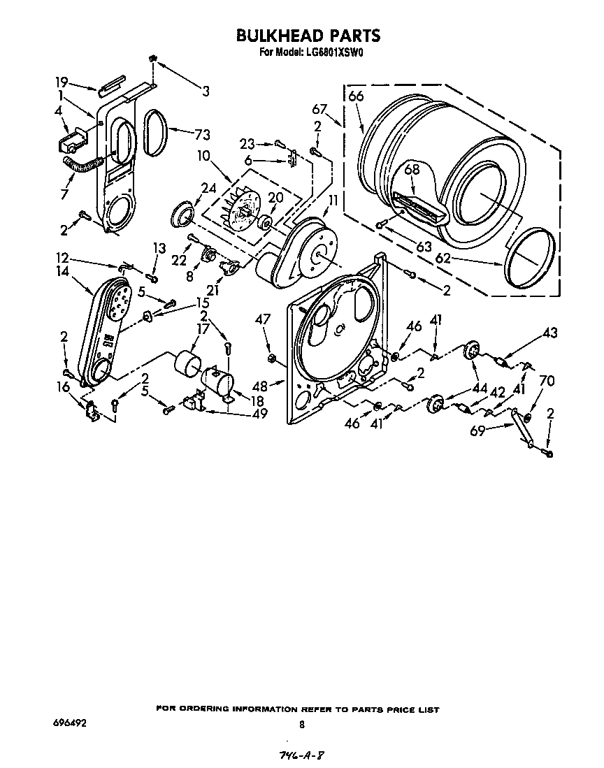 Whirlpool LG6801XSW0 bulkhead diagram