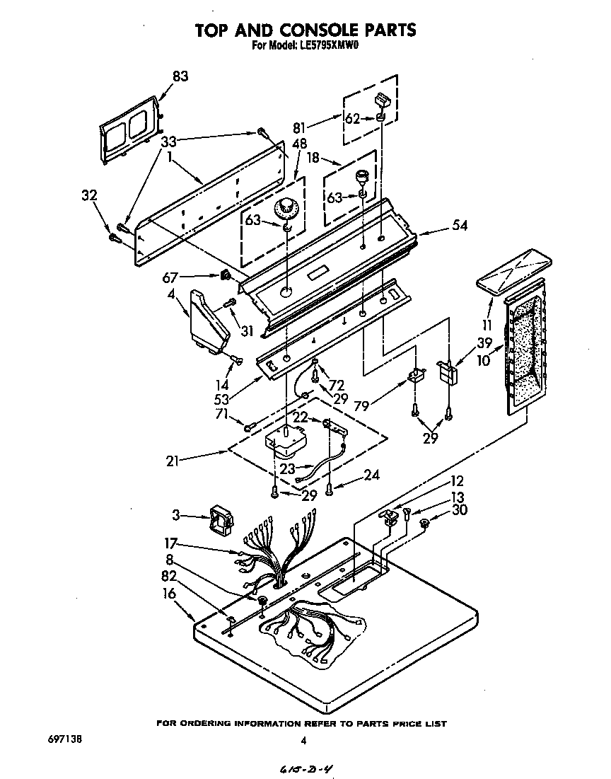 Whirlpool LE5795XMW0 null diagram