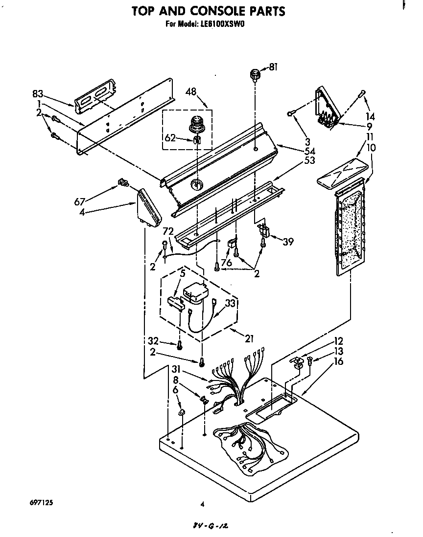 Whirlpool LE6100XSW0 null diagram