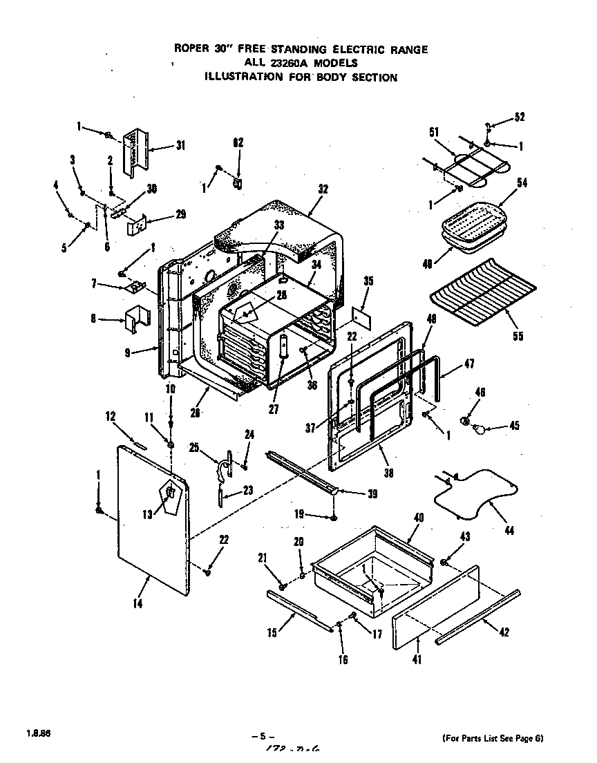 Roper 2326*0A body diagram