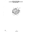 Roper 2414W0A oven door for 2424 models diagram