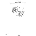 Roper 1305*1A oven door diagram