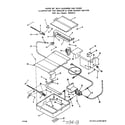 Roper 1355W3A broiler and oven burner diagram