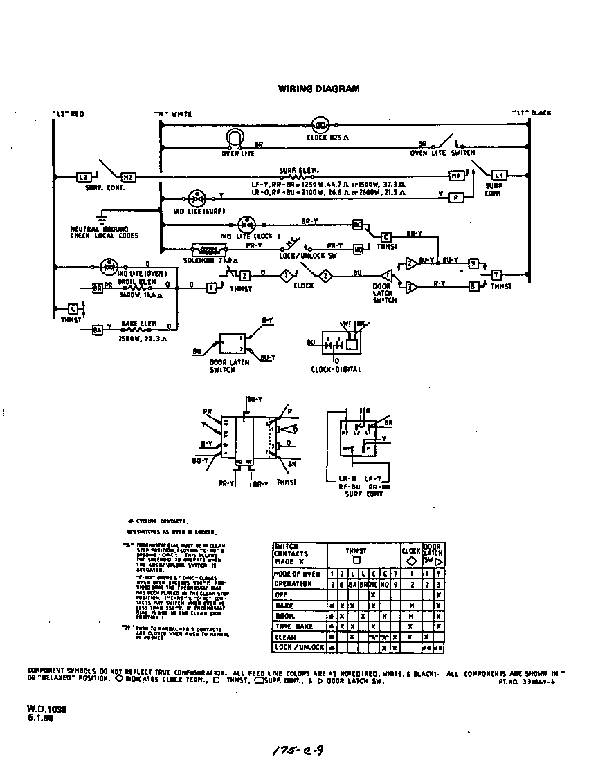 Roper 2456X0A wiring diagram diagram