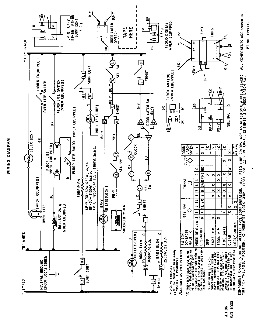 Roper 2336W0A wiring diagram diagram