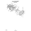 Roper 2496*2A oven door diagram