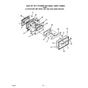 Roper 1456W2A oven door diagram