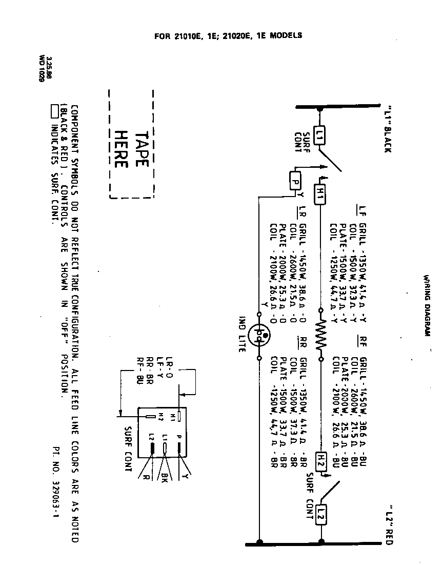 Roper N3257*0 wiring diagram diagram